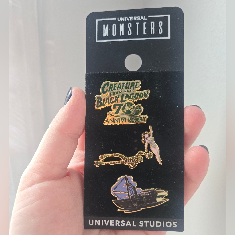 Universal Studios Enamel Pin Set - Creature Of The Black Lagoon